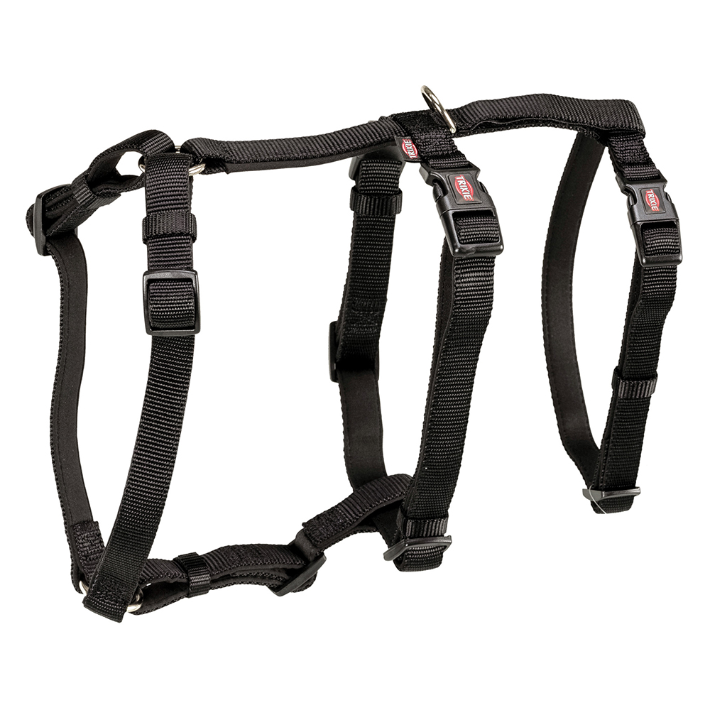 Harnais Trixie Panic Stay noir pour chien - taille XS-S : tour de poitrail 30-40 cm