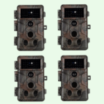 Pack x4 Caméras Animaux Nocturne 48MP 1296P avec Son et Vision Nocturne