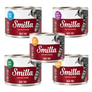 6x200g Smilla bœuf lot mixte - Pâtée pour chat
