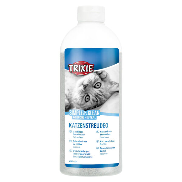 Désodorisant de litière 750g Trixie Simple'n'Clean au charbon actif - pour chat