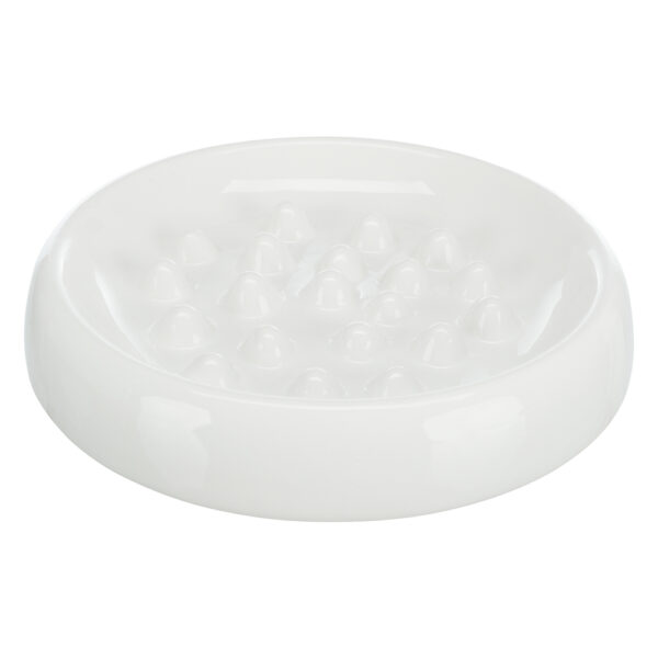 Gamelle Trixie Slow Feed en céramique pour chat - capacité : 250 mL - 18 cm de diamètre