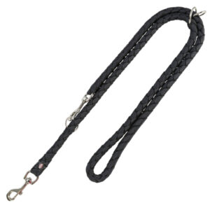 Laisse réglable Trixie Cavo noir pour chien - taille S - M L200x1