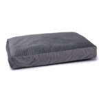 Matelas Karlie Velvet gris foncé pour chien - L 100 x l 70 x H 15 cm