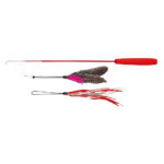 Canne à pêche télescopique Trixie avec 2 pendentifs pour chat