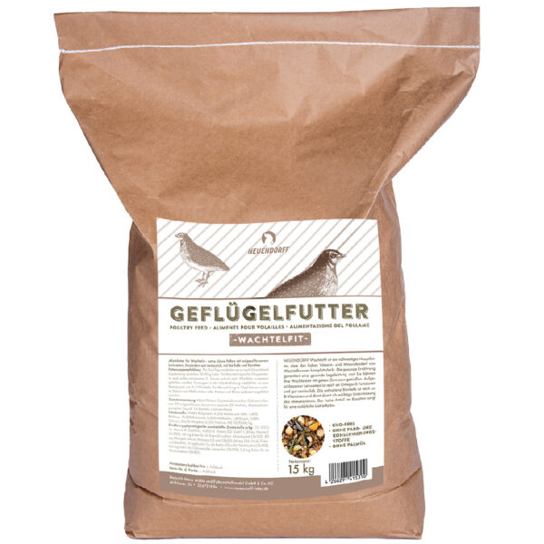 Neuendorff Premium Hobby Aliment pour cailles - 2 x 15 kg