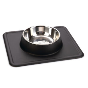 Gamelle en inox Karlie Dex avec support en silicone pour chien - 350 mL