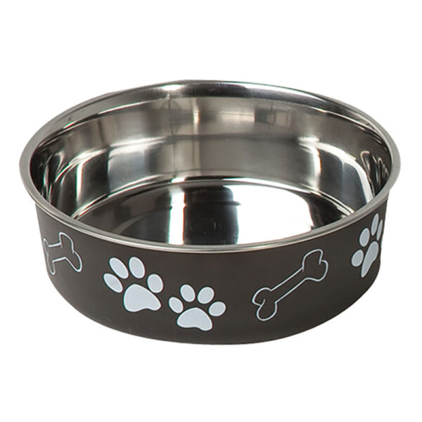 Gamelle en inox Karlie à motifs de pattes