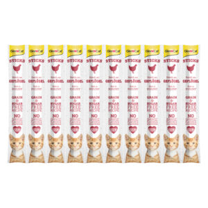 GimCat Sticks Bâtonnets volaille (10 friandises) pour chat
