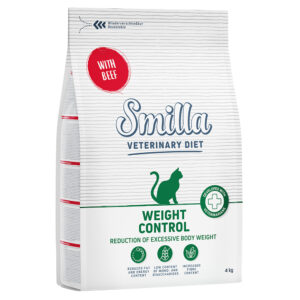 Smilla Veterinary Diet Weight Control bœuf pour chat - 20 kg (5 x 4 kg)