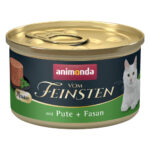 24x85g Adult dinde & faisan Animonda Vom Feinsten - Pâtée pour chat