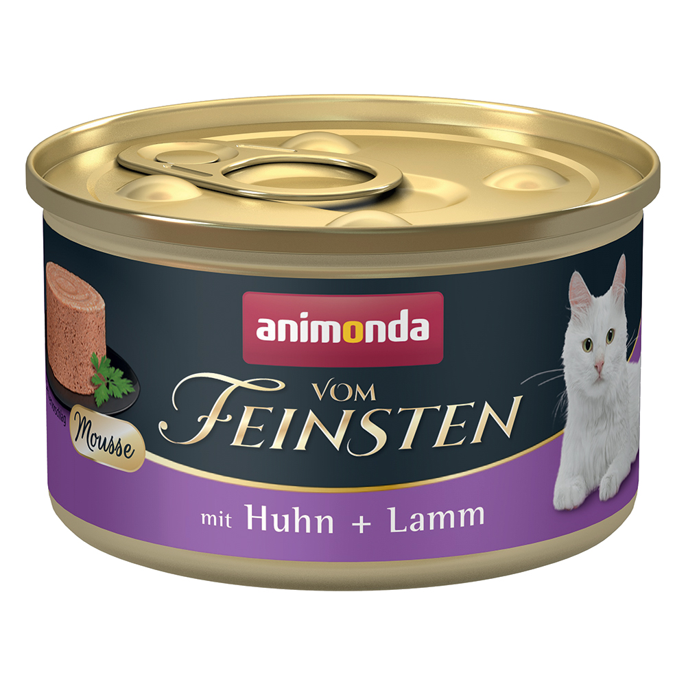 24x85g Adult poulet & agneau Animonda Vom Feinsten - Pâtée pour chat