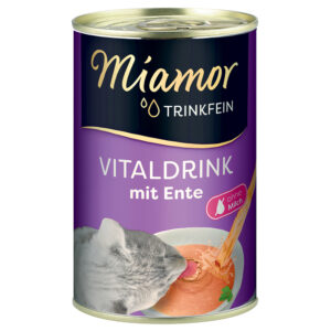 24x135mL Boisson Trinkfein canard Miamor - Friandises pour chat
