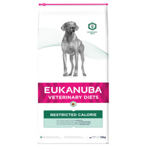 12kg Restricted Calorie Veterinary Diets Eukanuba Croquettes pour chien