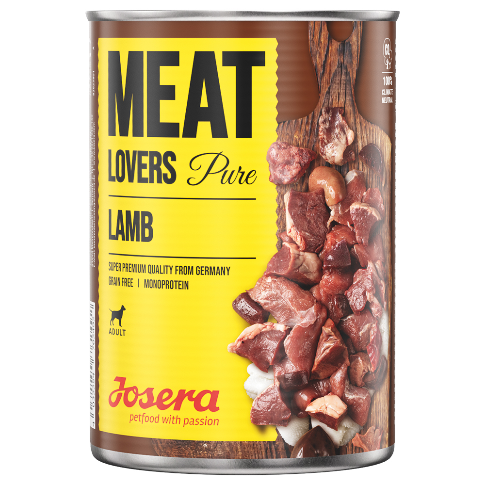6x400g Josera Meatlovers Pure agneau - Pâtée pour chien