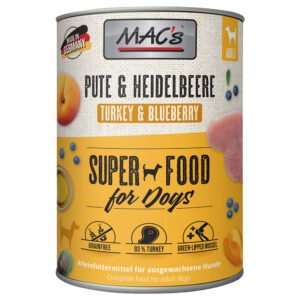 MAC's Adult 6 x 800 g pour chien - dinde