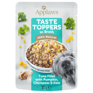 12x85g Applaws Taste Toppers en bouillon thon