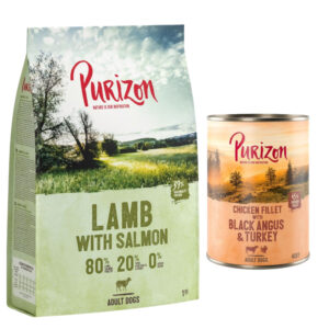 Offre d'essai : croquettes Purizon 400g / 1kg + boîte  - 1 kg Adult agneau
