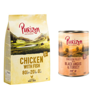 Offre d'essai : croquettes Purizon 400g / 1kg + boîte  - 1 kg Adult poulet