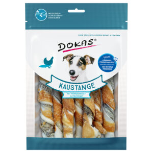 6x170g Dokas Bâtonnets torsadés - Friandises pour chien