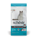 10kg Schesir Sterilized poisson - Croquettes pour chat