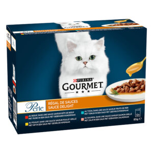 12x85g Gourmet Perle Régal de sauces - Pâtée pour chat