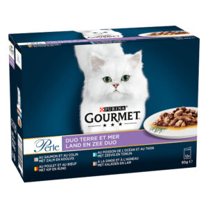 12x85g Gourmet Perle Duo - Pâtée pour chat