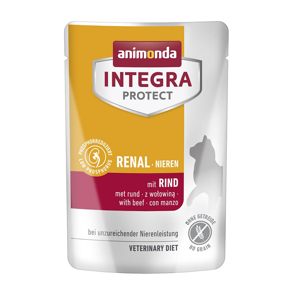 24x85g Animonda Integra Protect Adult Insuffisance rénale bœuf - Pâtée pour chat