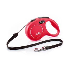 Laisse cordon flexi New Classic rouge
