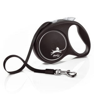 Laisse flexi Black Design noir