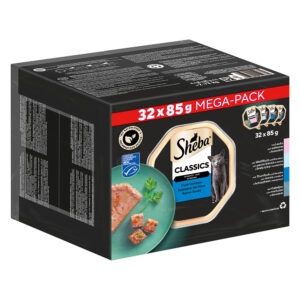 32x85g Sheba Terrines classiques - Pâtée pour chat