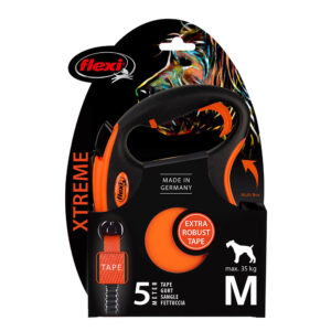 Laisse-sangle flexi Xtreme orange