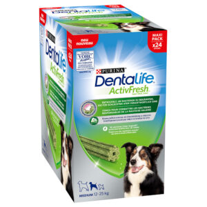 48 bâtonnets PURINA Dentalife ActivFresh à mâcher pour chien de taille moyenne