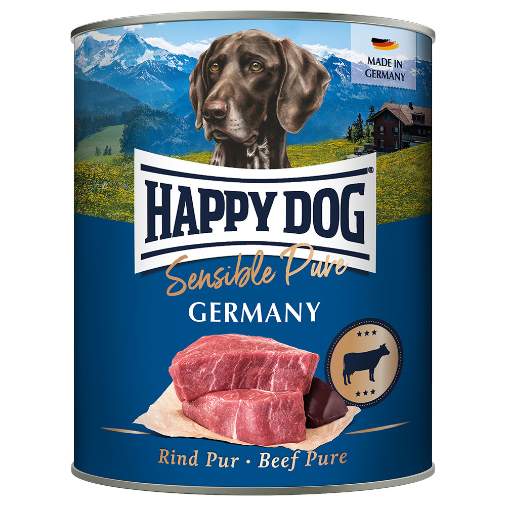 Happy Dog Sensible Pure 6 x 800 g pour chien - Allemagne (bœuf)