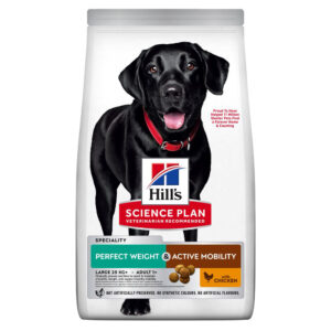 2x12kg Adult Perfect Weight & Active Mobility Large poulet Hill's Science Plan - pour chien