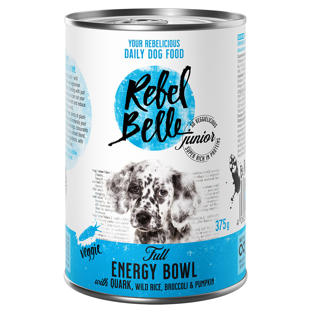 Lot économique Rebel Belle 12 x 375 g Junior Full Energy Bowl - veggie