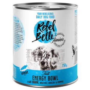 12x750g Rebel Belle Junior Full Energy Bowl veggie - Pâtée pour chien