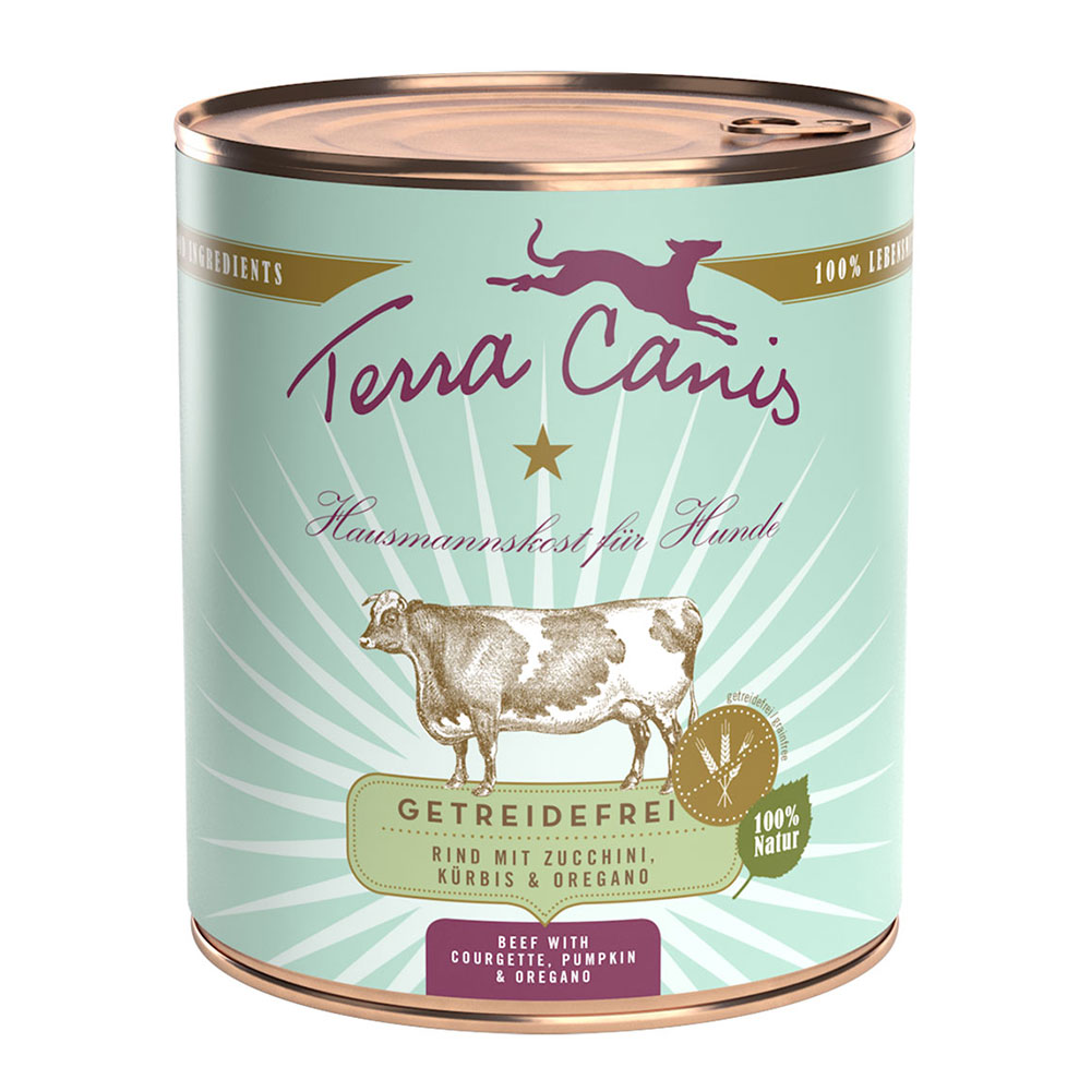 6x800g bœuf sans céréales Terra Canis - Nourriture pour chien
