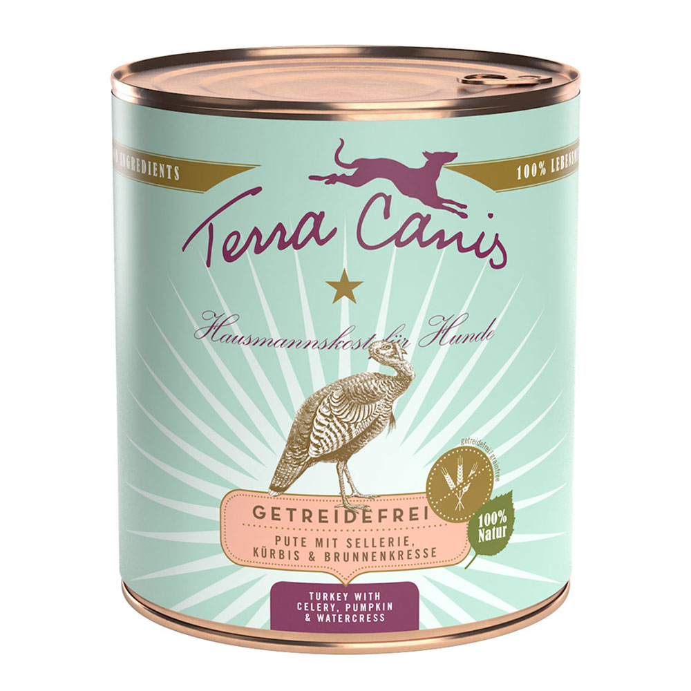6x800g dinde sans céréales Terra Canis - Nourriture pour chien