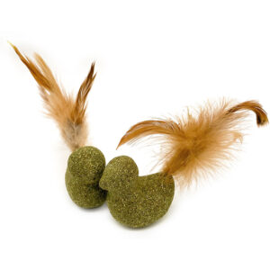 1 lot de 2 jouets Aumüller Oiseaux au matatabi - pour chat