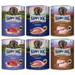 Happy Dog Sensible Pure 6 x 800 g pour chien - lot mixte (pure dinde