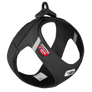 Harnais Curli Vest Clasp Air-Mesh noir pour chien - taille 3XS : tour de poitrail 26