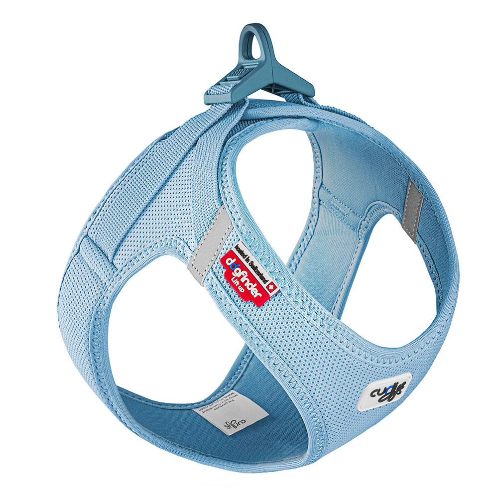 Harnais Curli Vest Clasp Air-Mesh bleu ciel pour chien - taille 2XS