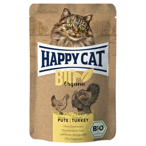 12x85g Happy Cat Bio poulet