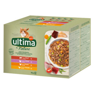 Ultima Nature pour chat - 96 x 85 g bœuf