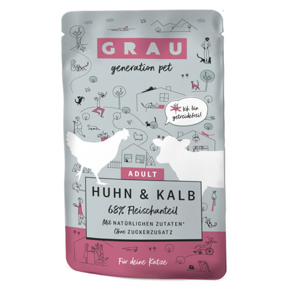 48x125g Grau Bouchées gourmandes poulet