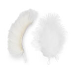 lot de 2 pendentifs de rechange (plumes + toison) pour la canne à pêche Kater Kasimir pour chat