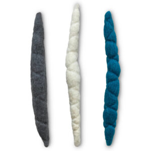 Lot de 3 jouets Kater Kasimir Vermisseaux en feutrine - pour chat