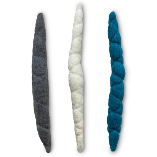 Lot de 3 jouets Kater Kasimir Vermisseaux en feutrine - pour chat