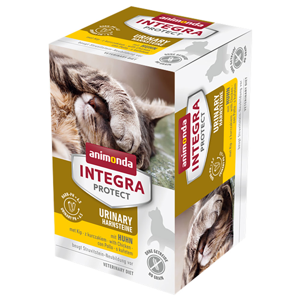 6x100g Animonda Integra Protect Adult Urinary Calculs de struvite poulet - Pâtée pour chat