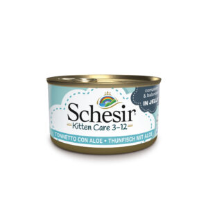 Lot Schesir Kitten en gelée 24 x 85 g pour chaton - thon